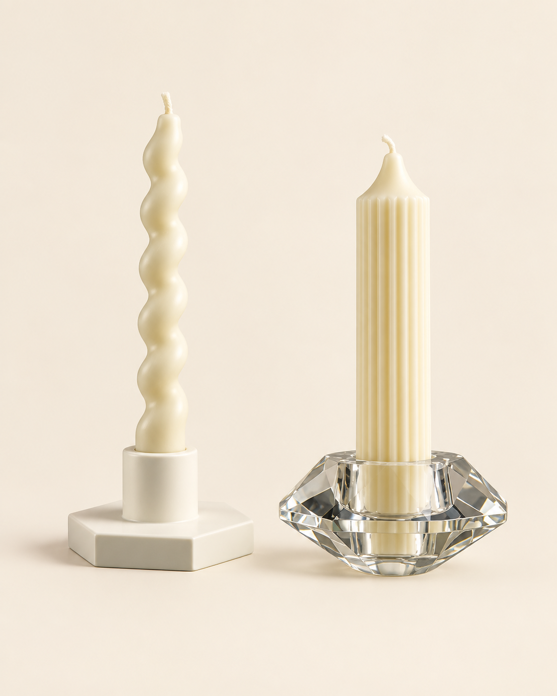Basic Candle, candlestick duo, catalogue product view
