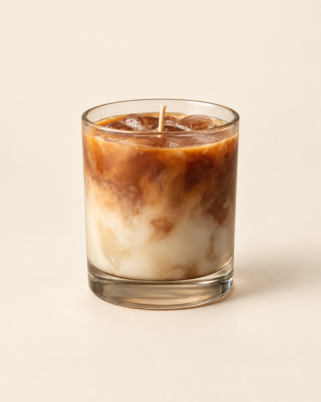 Ice Latte, glass coffee candle, catalogue product view