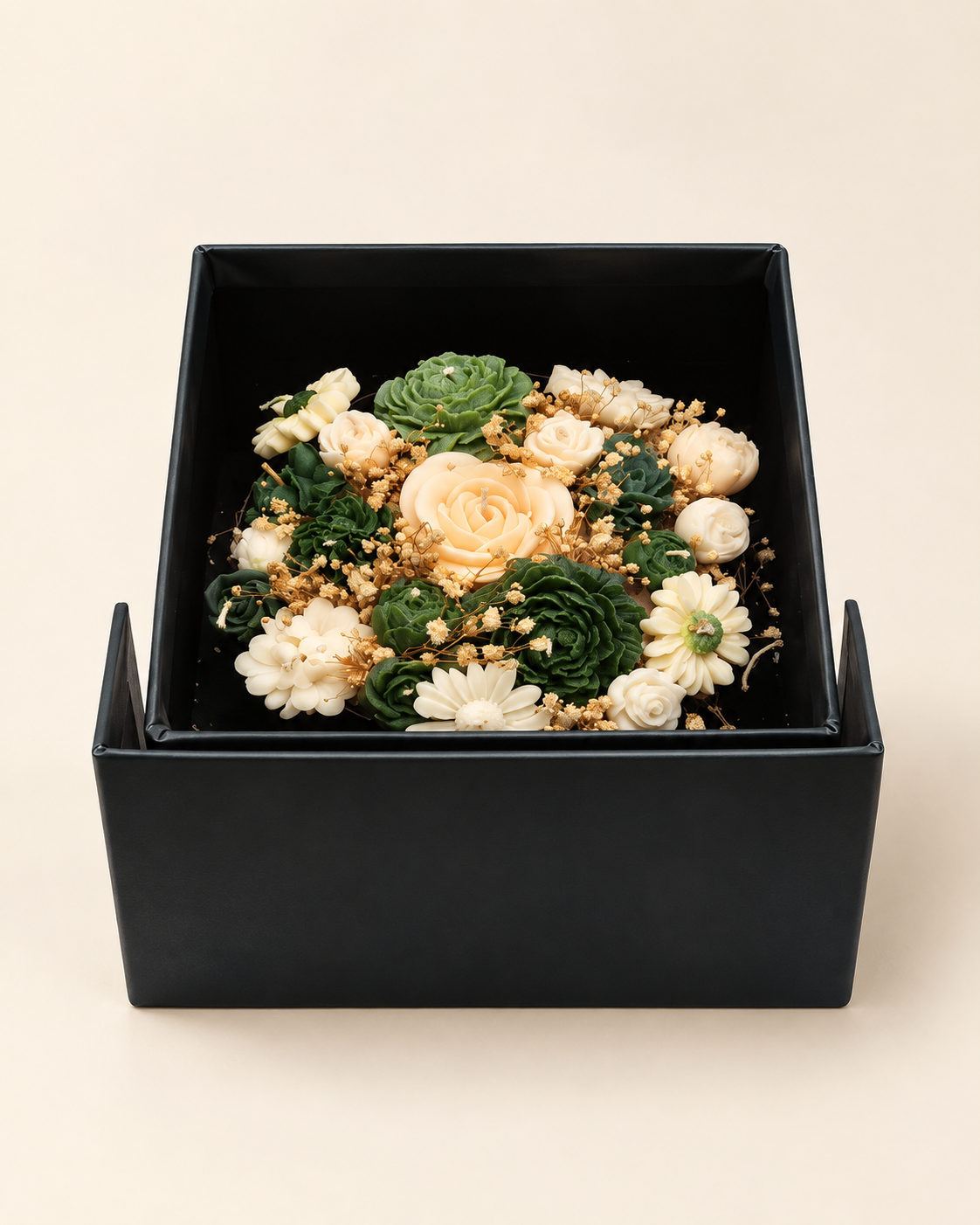 Pastel Garden, noir box arrangement, catalogue product view
